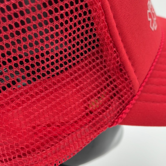 Vintage Funny Paramedic Novelty Red Trucker Snapback Hat - Picture 10 of 14